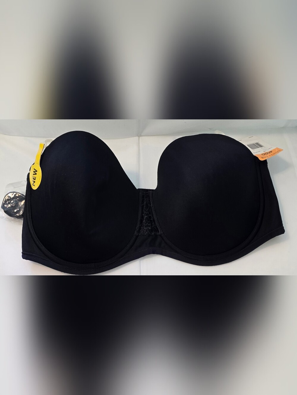 Vanity Fair Beauty Back Strapless Underwire Bra 40DD Black NWT